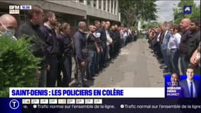 Saint-Denis: les policiers ont manifesté leur mécontentement ce lundi
