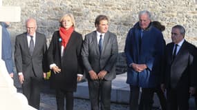 Les candidats au Congrès LR au cimetière de Colombey-les-Deux-Églises le 9 novembre 2021