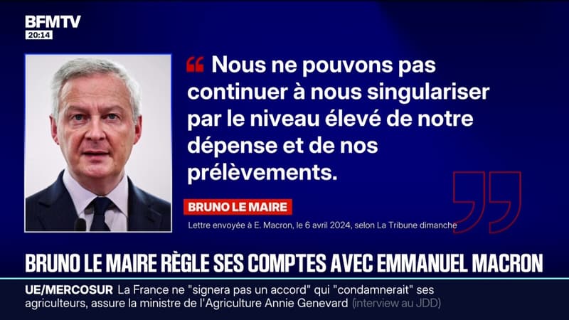 Explosion de la dette: Bruno Le Maire continue de dire qu'il avait averti le président de la République