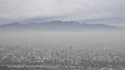 Vue panoramique de Santiago jusqu'où le séisme a été ressenti 