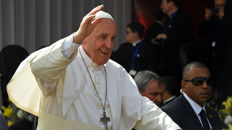 Le pape François lors de sa visite en Egypte, le 29 avril 2017. 