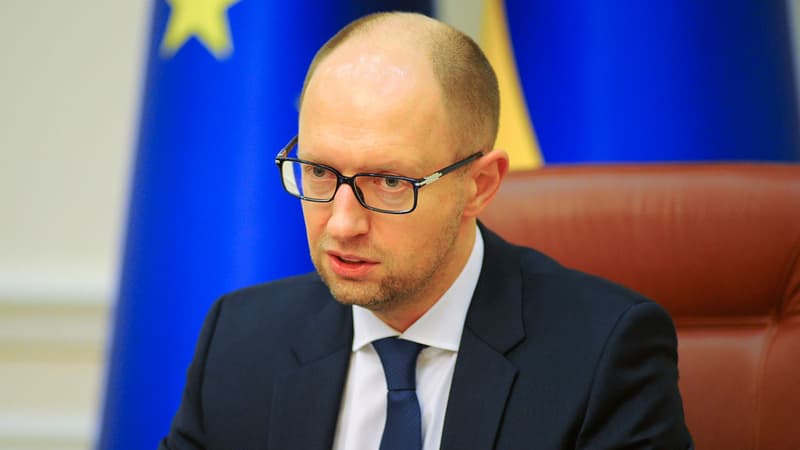 Le Premier ministre ukrainien Arseniy Yatsenyuk lors du Conseil des ministre à Kiev, le 12 novembre 2014.