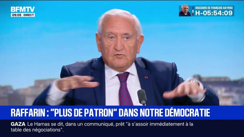 Pour l'ancien Premier ministre Jean-Pierre Raffarin, il faut 