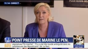 Législatives : Le Pen indique qu’il n’y aura pas de candidatures communes FN / Debout la France au premier tour
