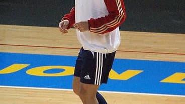 Zinedine Zidane lors d'un tournoi de futsal en 2008