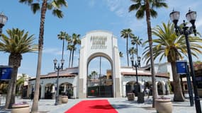 L'entrée d'Universal Studios Hollywood, le 15 avril 2021 à Universal City, en Californie (photo d'illustration).