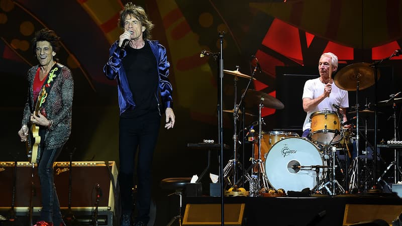 Les Rolling Stones lors de leur concert en Uruguay en février 2016