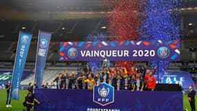 Le PSG, vainqueur de l'édition 2020 de la Coupe de France