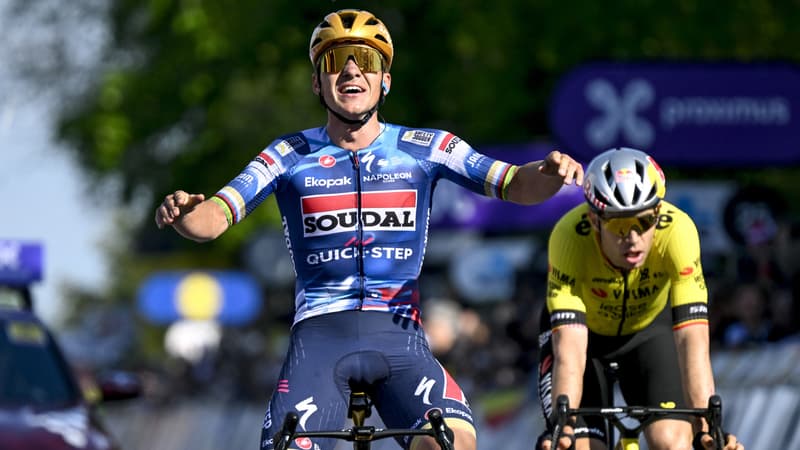 Remco Evenepoel bat Wout van Aert à la Flèche brabançonne, le 18 avril 2025