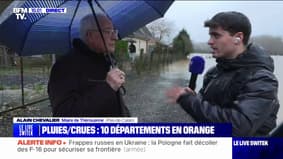 "Nous venons de connaître il y a cinq semaines des inondations importantes et ça recommence", déplore le maire de Thérouanne (Pas-de-Calais)