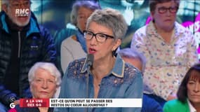 "L'ambition, c'est de supprimer les associations comme les #restosducoeur, parce que derrière la suppression de ces dispositifs, la vie va être meilleure pour beaucoup de gens !" @ZohraBitan #GGRMC 