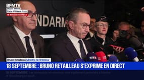Grève du 18 septembre: Bruno Retailleau s'est rendu à Porte d'Orléans pour "saluer le courage" des policiers et "les encourager"
