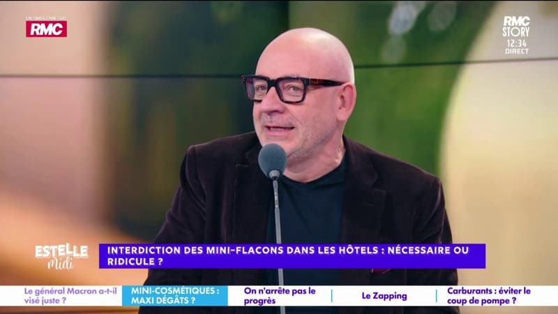 Interdiction des mini-flacons dans les hôtels : "On nous embête avec des petites fioles", souffle Fred Hermel