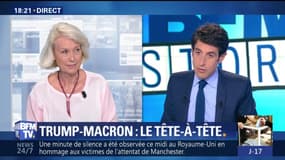 Sommet de l'OTAN: premier tête-à-tête entre Emmanuel Macron et Donald Trump (1/2)