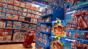 Des jouets Playmobil dans un magasin de jouets à Paris en novembre 2011 (photo d'illustration).