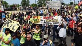 Manifestation des gilets jaunes à Bordeaux le samedi 20 avril.