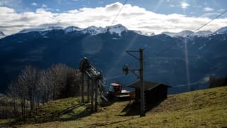 Une remontée mécanique à La Plagne, le 5 janvier 2023