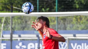Hervé Renard à l'entraînement des Bleues, le 23 juin 2023