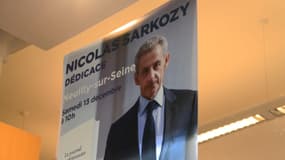 L'affiche de la séance dédicaces de Nicolas Sarkozy, le 13 décembre à Neuilly-sur-Seine.