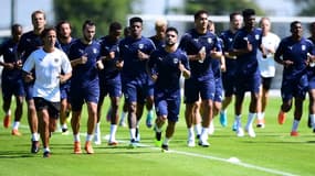 Les Bordelais à l'entraînement