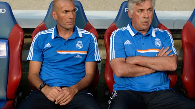 Zinedine Zidane et Carlo Ancelotti