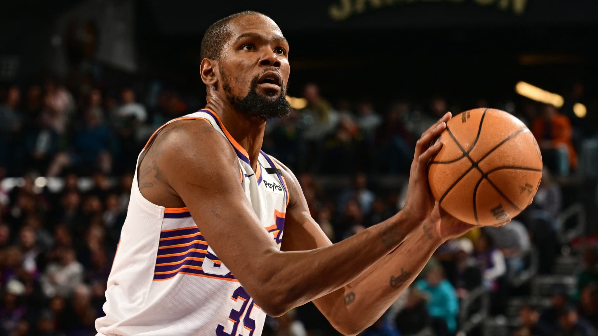 Kevin Durant lors du match des Phoenix Suns contre les Denver Nuggets - le 25/12/2024