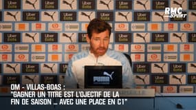 OM-Villas-Boas: "Gagner un trophée est l'objectif de la fin de saison avec une place en C1"