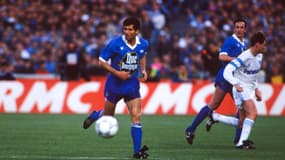 Enzo Scifo lors du match OM-Auxerre (1-0, D1), le 17 mai 1991 