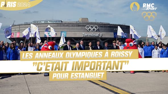 JO 2024 : les anneaux olympiques à Roissy-Charles de Gaulle, "important" pour Estanguet