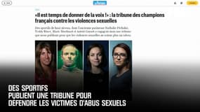 Des sportifs publient une tribune pour défendre les victimes d'abus sexuels