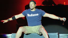 JoeyStarr sur la scène des Vieilles Charrues en juillet 2015