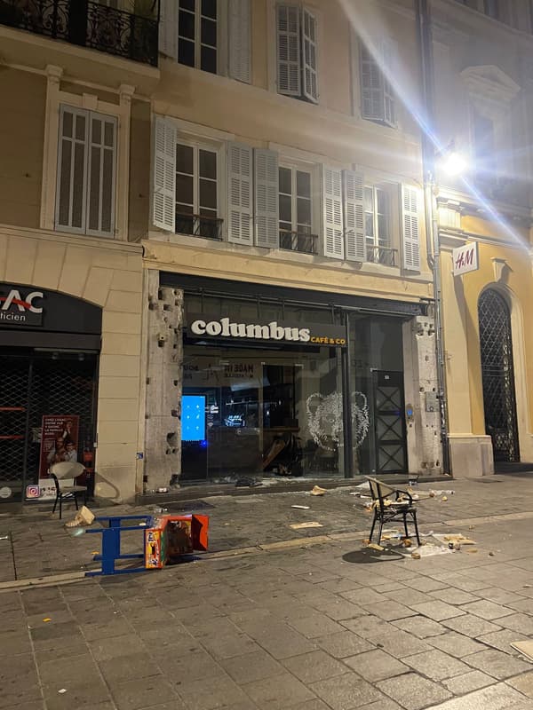 Des magasins ont été vandalisés ce jeudi soir à Marseille en marge d'une manifestation de soutien à Nahel.