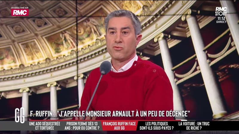 François Ruffin face aux GG - 28/01