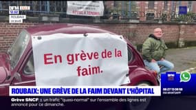 Un homme en grève de la faim devant l'hôpital de Roubaix