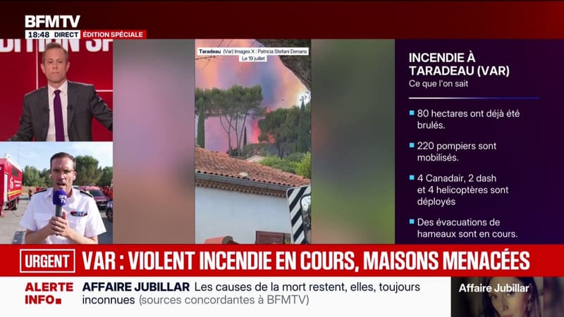 Incendie dans le Var: plus de 150 habitants évacués, annonce le préfet du Var