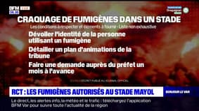 Toulon: les fumigènes autorisés au stade Mayol sous conditions