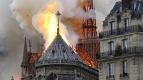 L'incendie de Notre-Dame le 15 avril dernier.