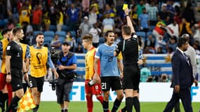 Edinson Cavani lors du match entre l'Uruguay et le Ghana comptant pour le Mondial 2022, le 2 décembre 2022.