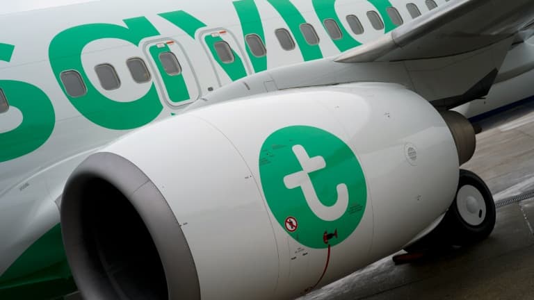 Un avion de la compagnie aérienne Transavia, le 26 janvier 2015, à Paris-Orly. (Illustration)