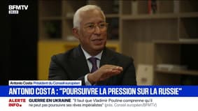 "L'essentiel [...] c'est de stabiliser les relations entre l'Europe et les États-Unis", assure Antonio Costa, président du Conseil européen
