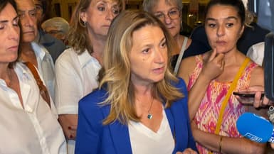 Anne-Laurence Petel, candidate Ensemble battue au second tour des législatives à Aix-en-Provence, le 7 juillet 2024