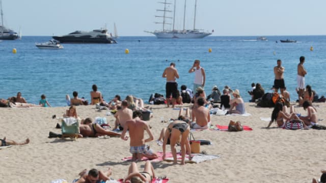 La plage de Cannes, cet été.