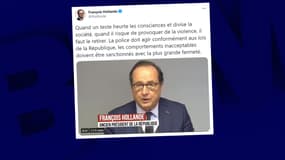 L'ancien président de la République François Hollande a demandé le retrait de l'article 24 samedi 28 novembre 2020