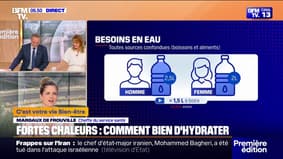 Signes de déshydratation, quantité d'eau ... comment avoir beaucoup face au temps chaud?