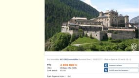 Fort Queyras, un château médiéval du XIIIe siècle, est en vente sur le Bon coin.