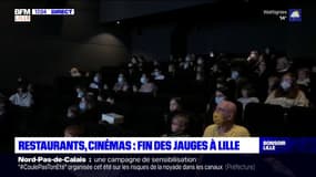 Lille: fin des jauges limitant l'accueil du public dans les restaurants et cinémas