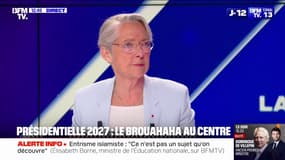Potentielle candidature pour 2027? "Dans le principe, je ne vois pas pourquoi je l'exclurais", déclare Élisabeth Borne