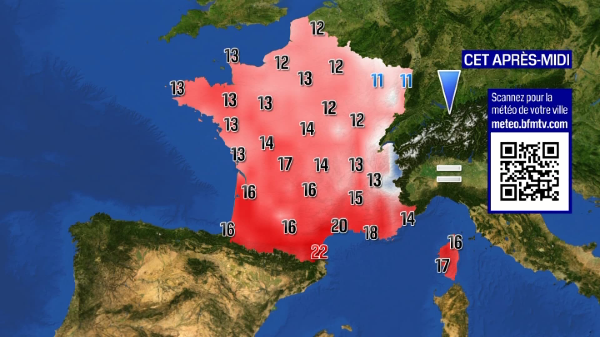 Les maximales prévues pour ce jeudi 25 janvier 2024 Les maximales prévues pour ce jeudi 25 janvier 2024
