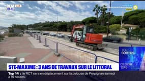 Sainte-Maxime: le chantier d'aménagement de la croisette a débuté