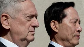 Le secrétaire américain à la défense James Mattis et son homologue sud-coréen le 30 août 2017 à Washington